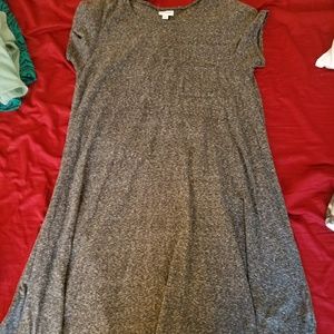 Lularoe Dark Heathered Grey Carly Large